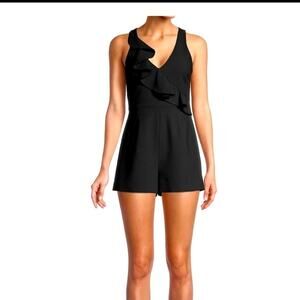 Likely Black Ruffle Jumpsuit